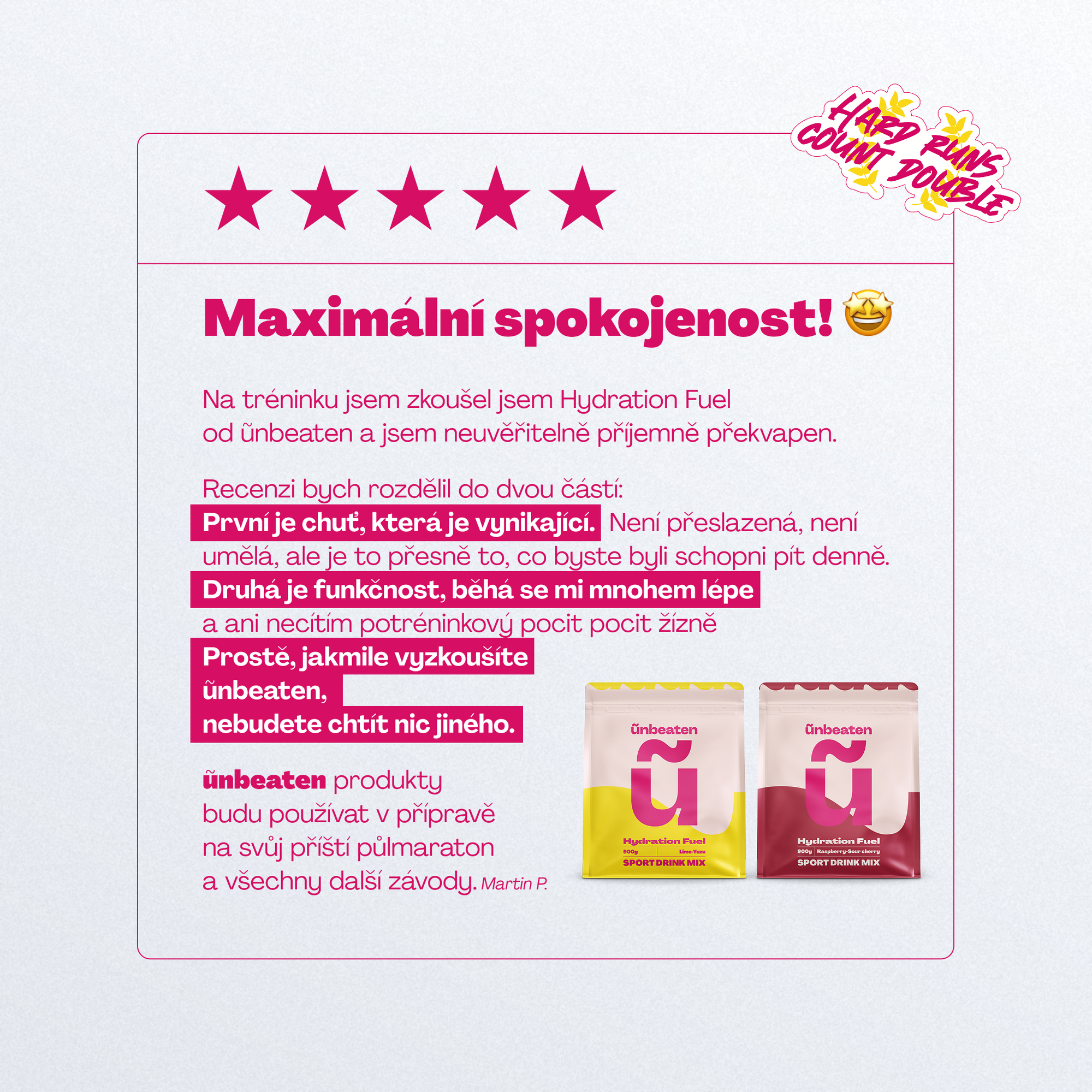 Hydration Fuel - Rychlá energie při kratším výkonu