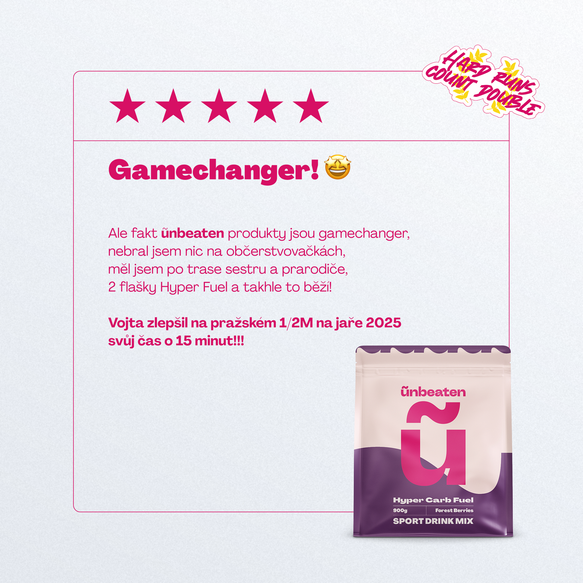 Hyper Fuel - Nejkvalitnější energie při delším výkonu - Lesní ovoce