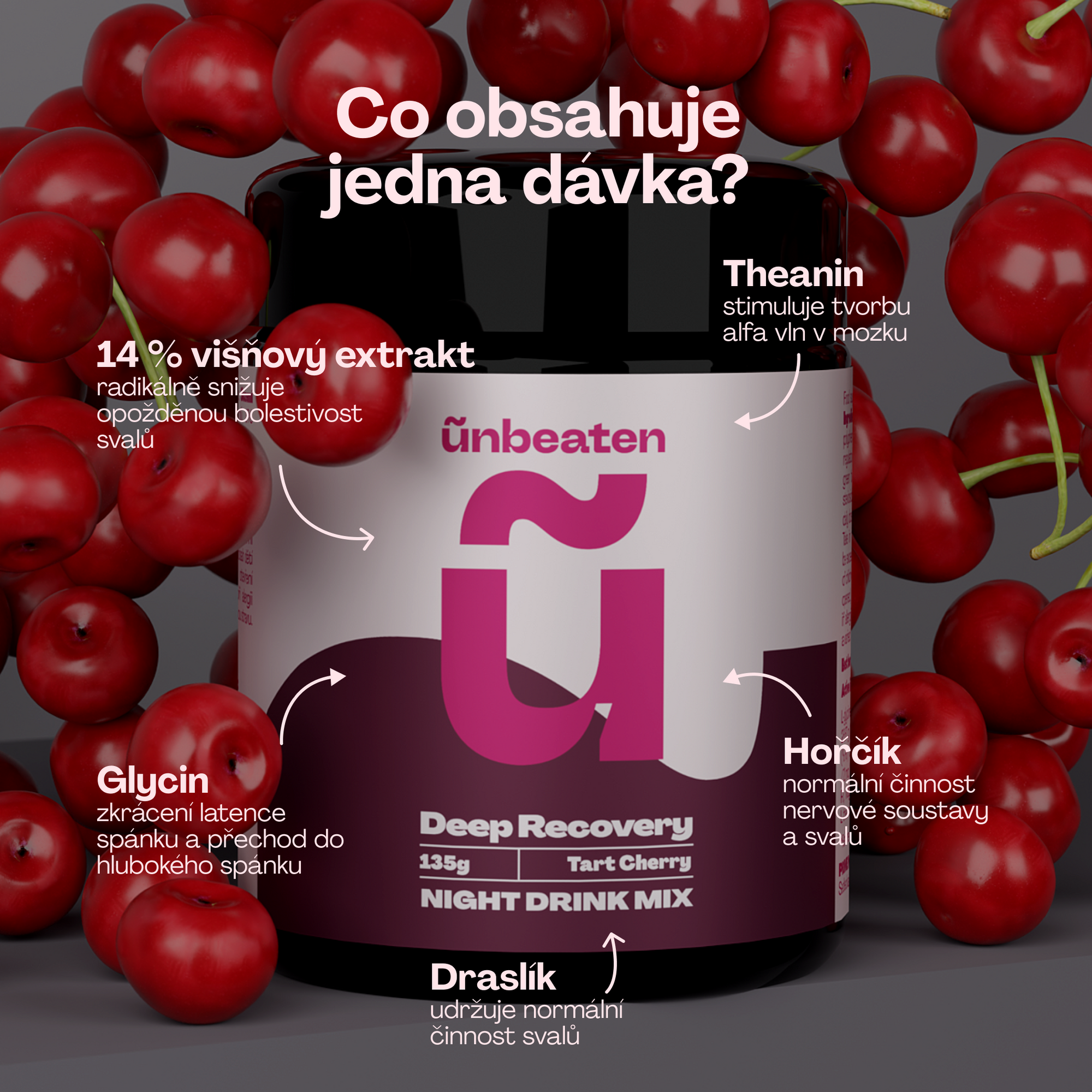 Deep Recovery - Nejsilnější regenerace na noc - Višeň