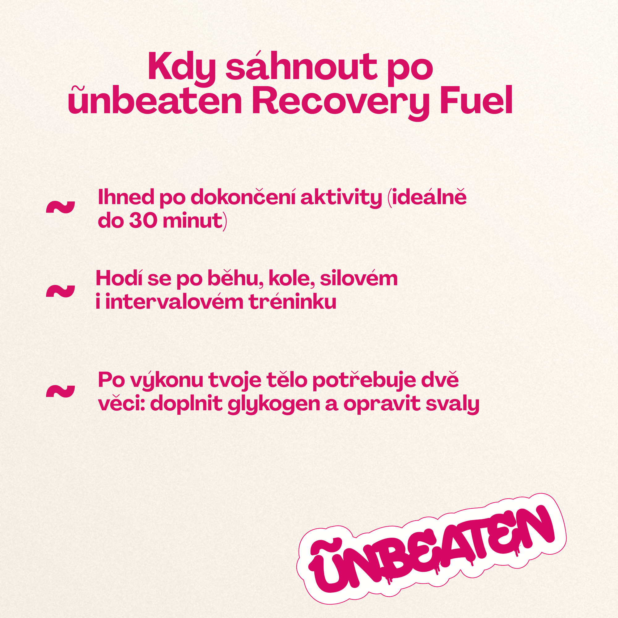 Recovery Fuel - Regenerační drink po výkonu